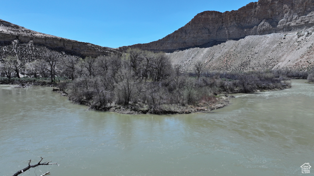 Water view with mountains