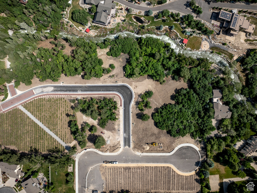 Birds eye view of property