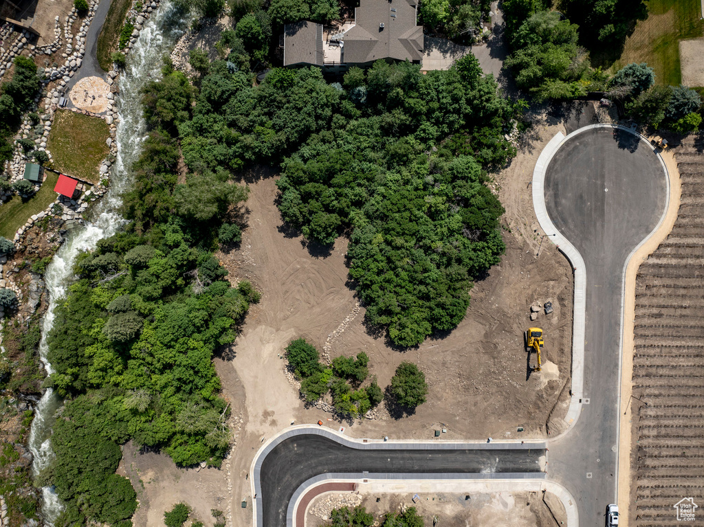 Birds eye view of property