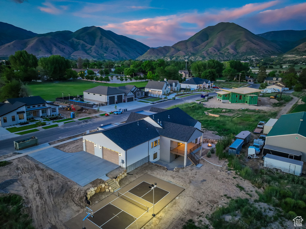 Aerial view of mountains