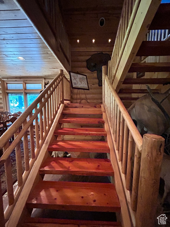View of stairway