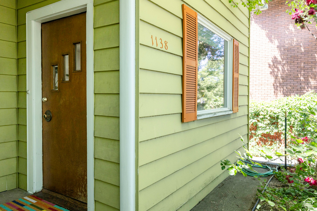 View of property entrance