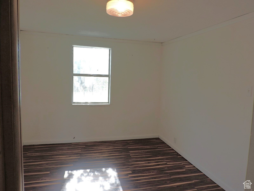 Unfurnished room featuring wood-type flooring