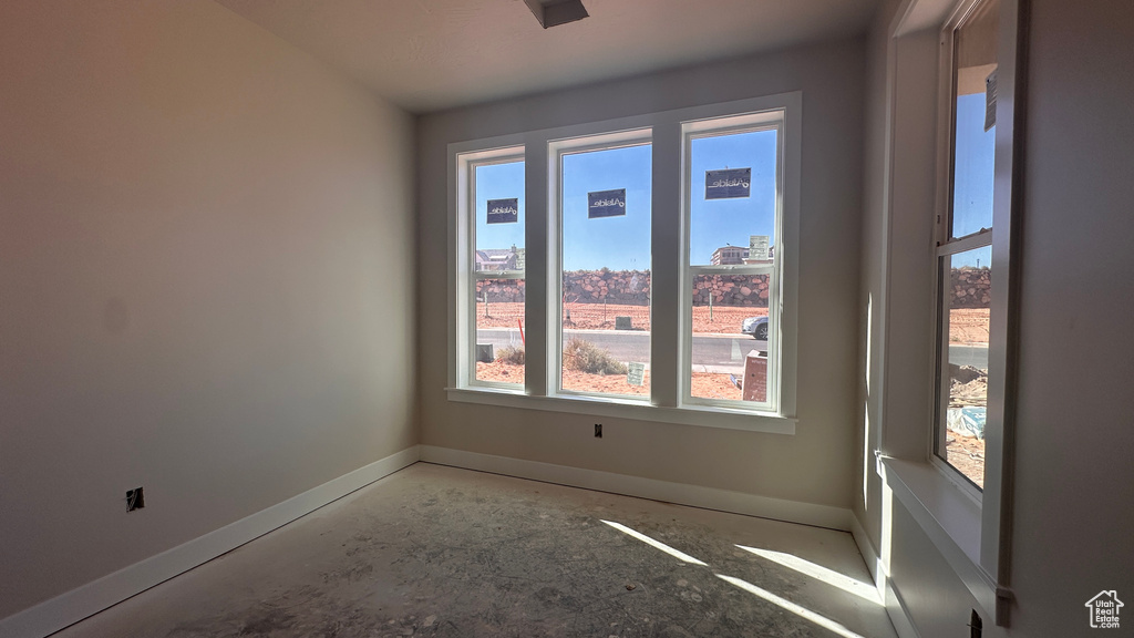 View of spare room