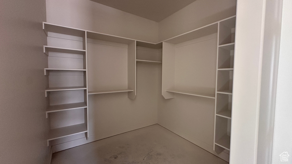 View of spacious closet