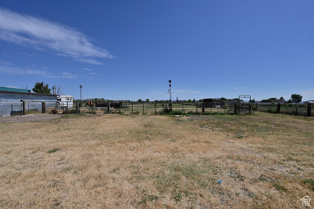 View of yard featuring a rural view