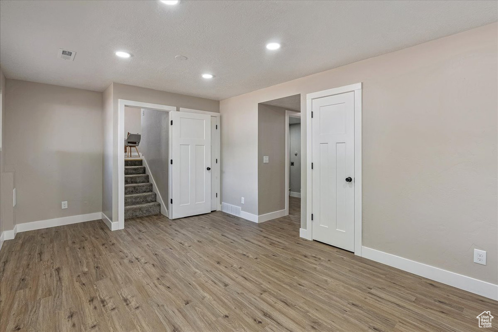 Interior space featuring hardwood / wood-style floors