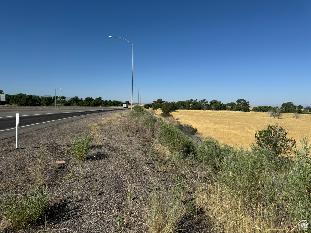 View of street with a rural view