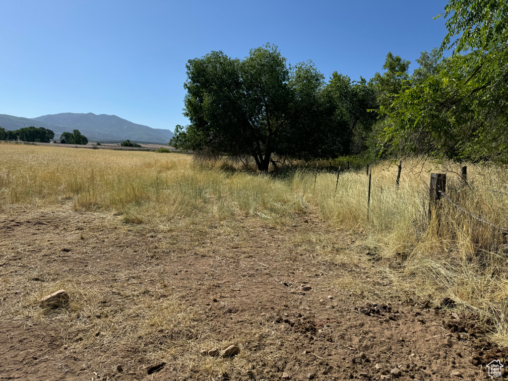 View of local wilderness featuring a mountain view and a rural view