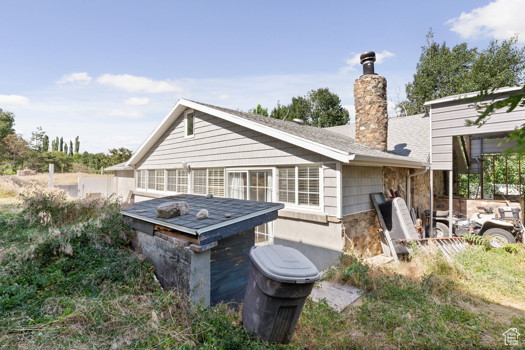 View of back of property