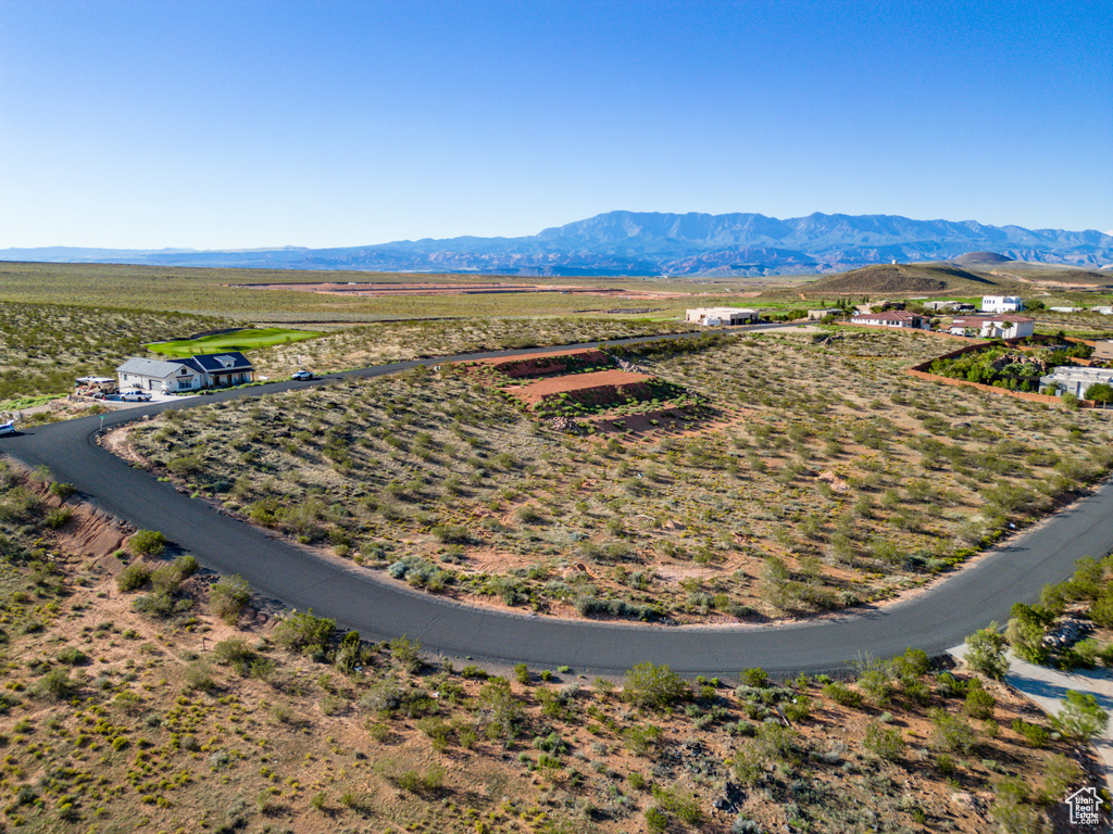 Bird's eye view featuring a mountain view