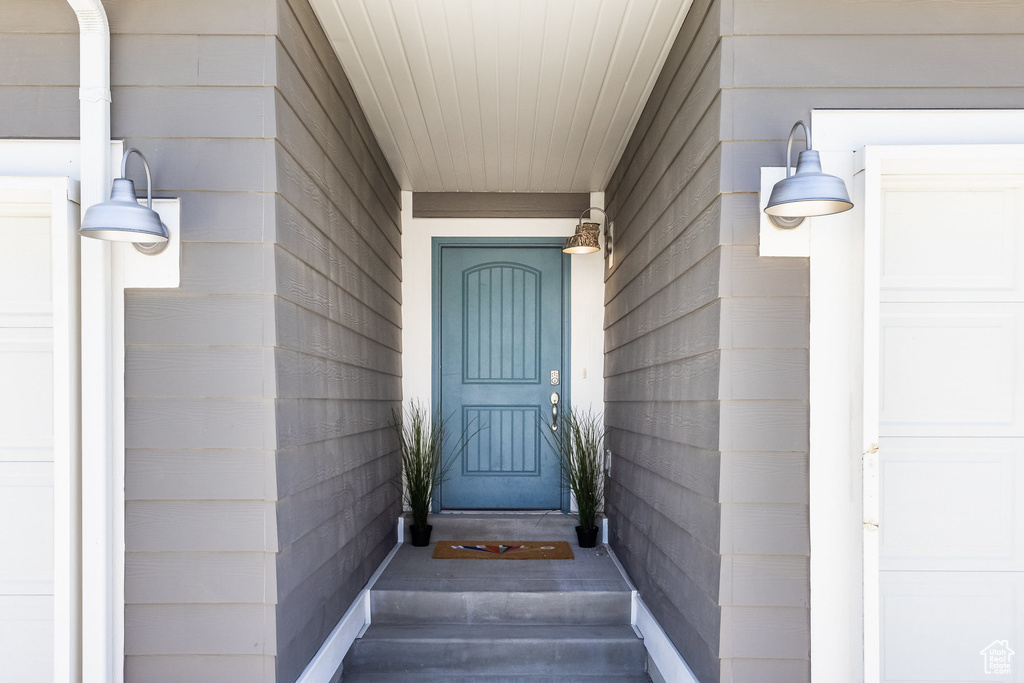 View of exterior entry