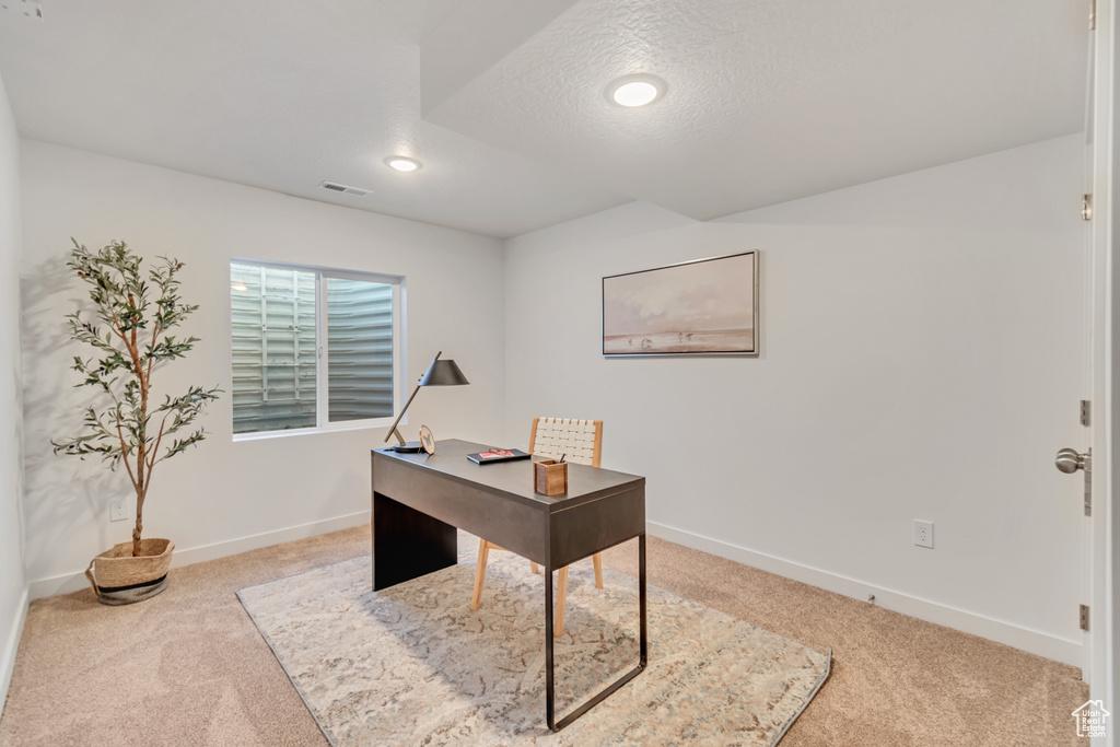 View of carpeted office