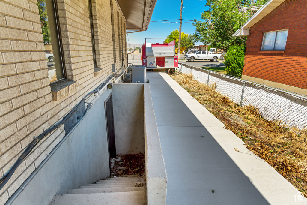 View of stairs