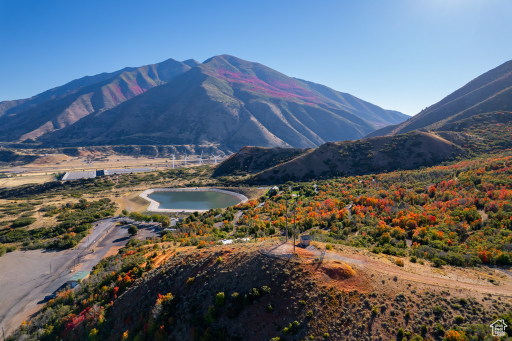 Mountain view with a water view