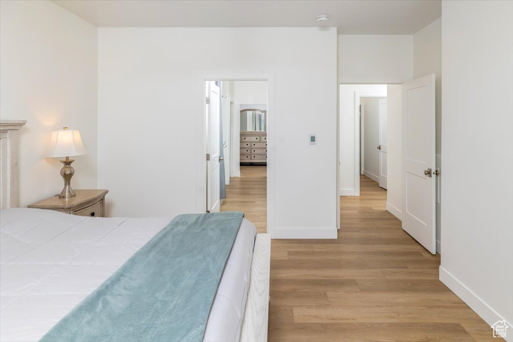 Bedroom featuring light hardwood / wood-style flooring