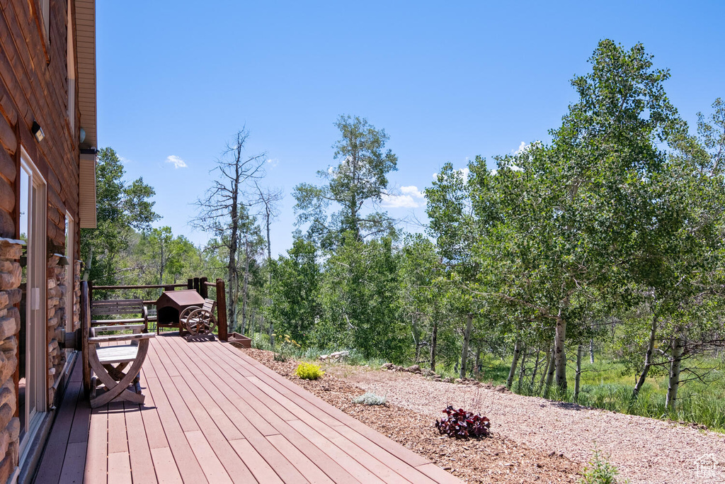 View of wooden terrace