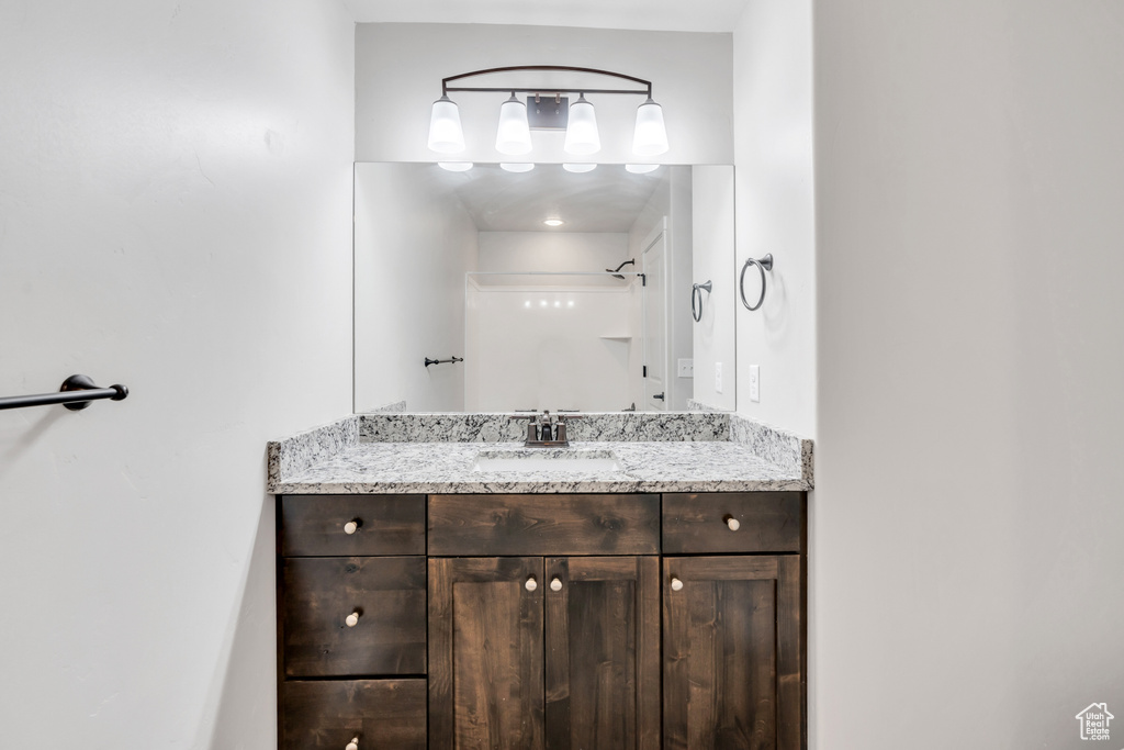 Bathroom featuring vanity