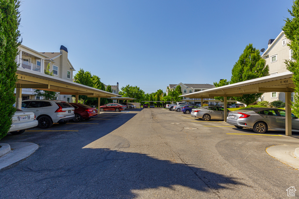 Exterior space with a carport