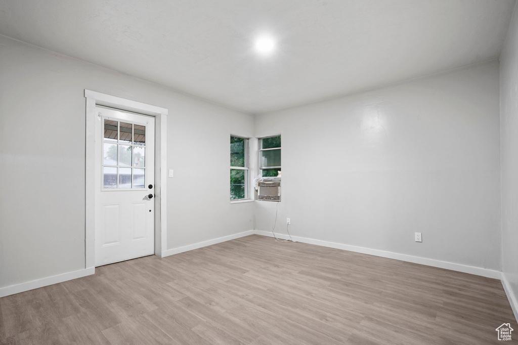 Entryway featuring hardwood / wood-style floors