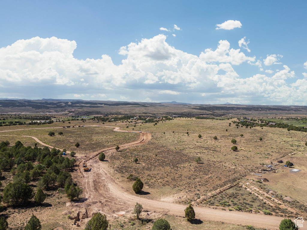 Aerial view with a rural view