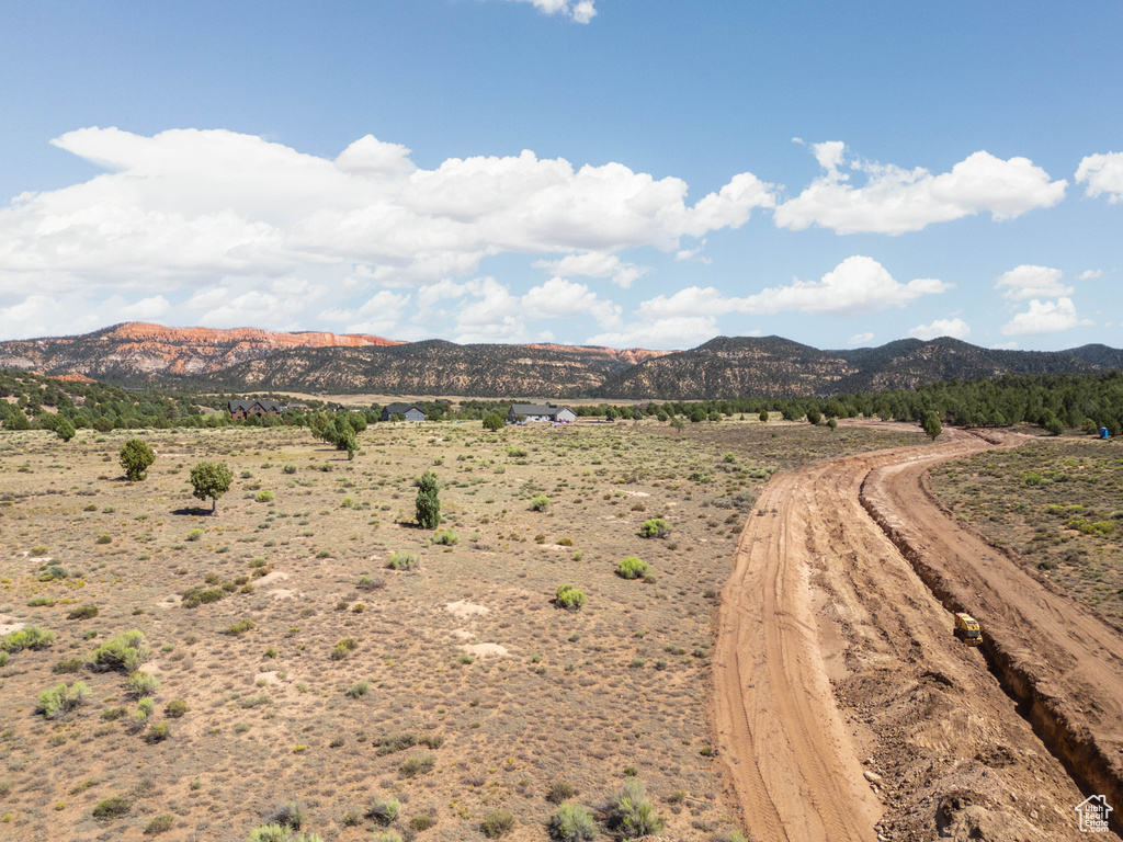 Mountain view featuring a rural view