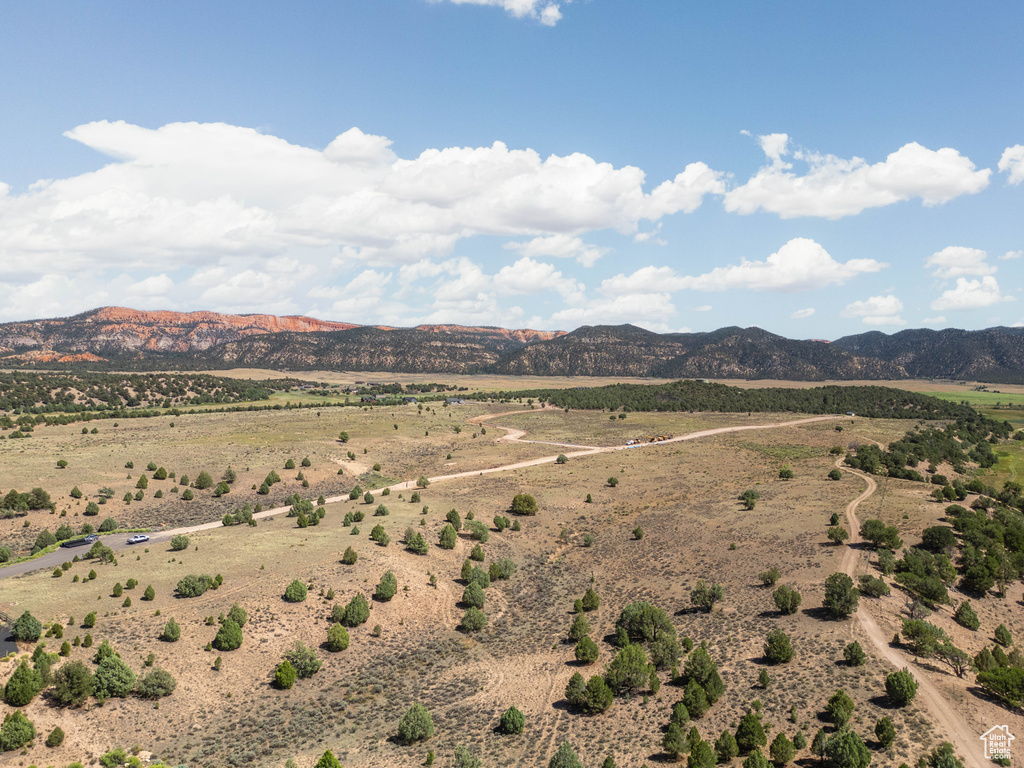 View of mountain feature with a rural view