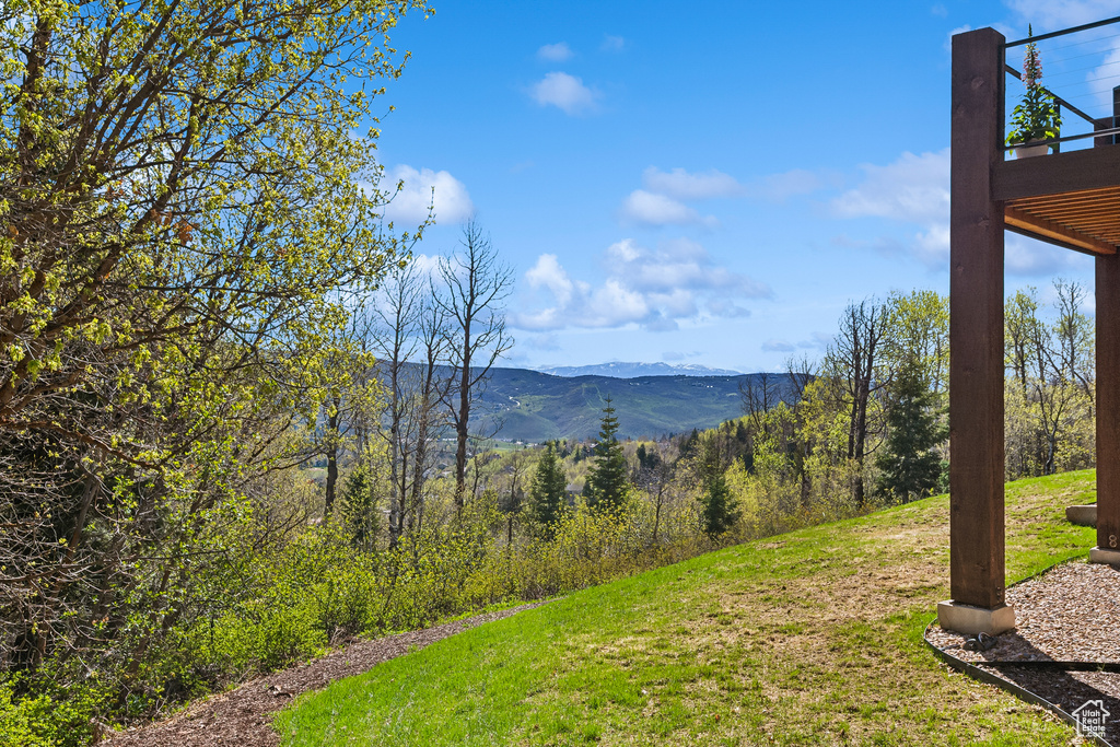View of mountain backdrop