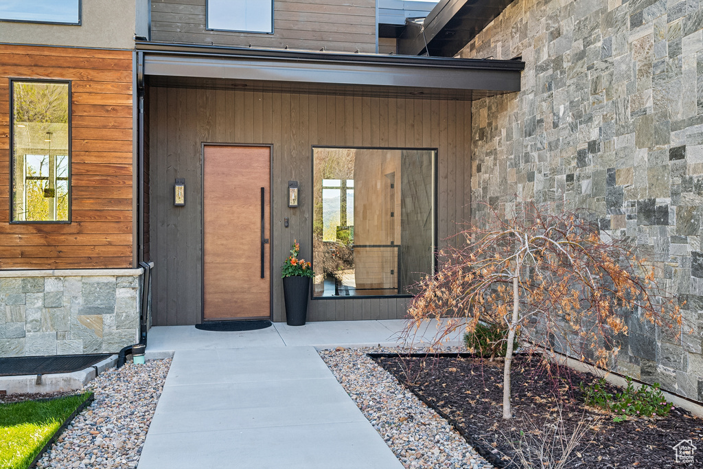 View of entrance to property