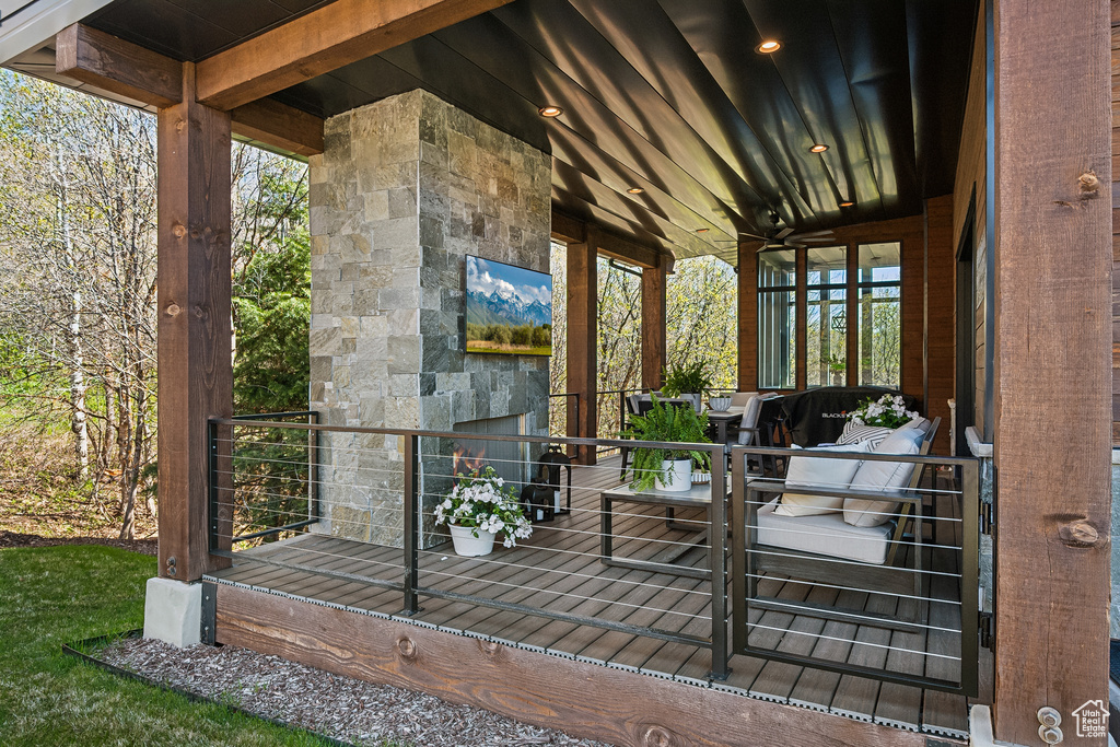 View of deck