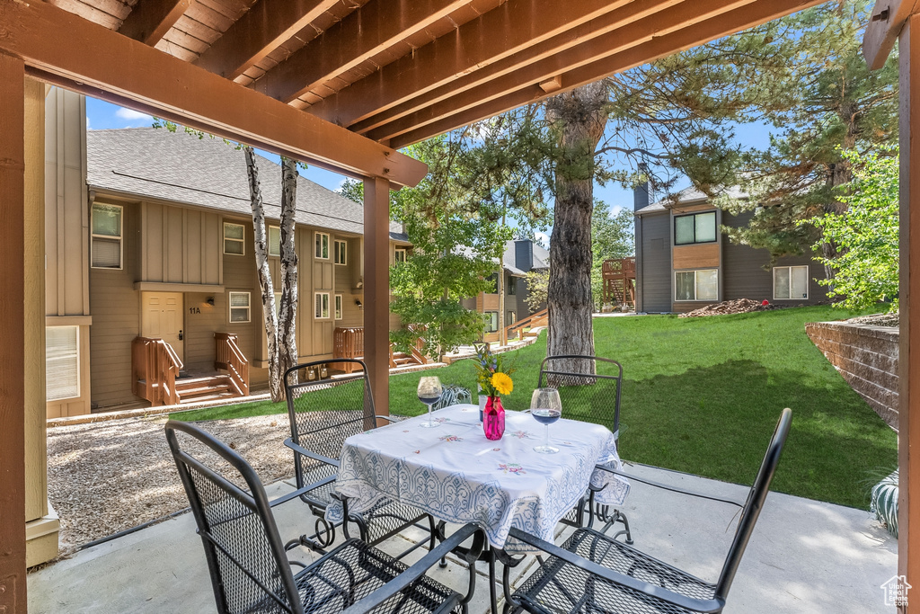 View of patio