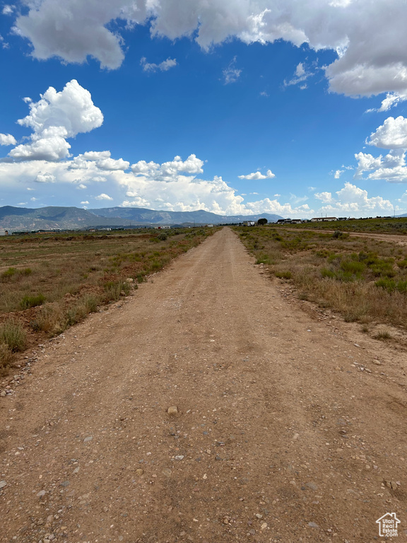 View of road featuring a mountain view