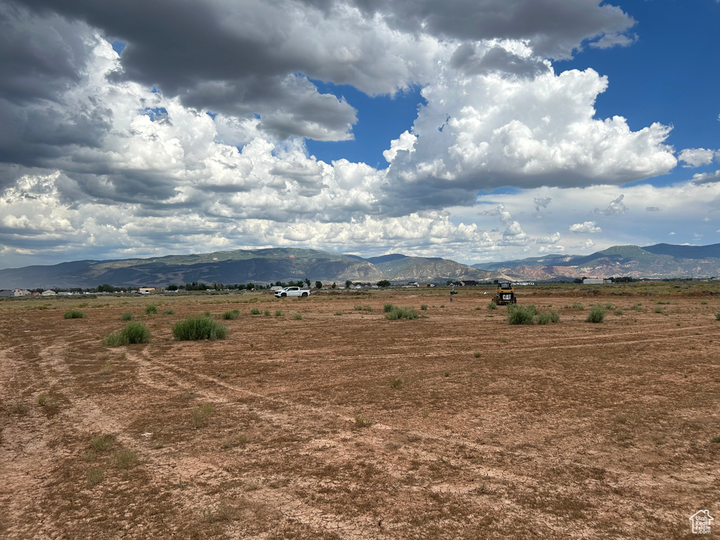 View of mountain feature with a rural view