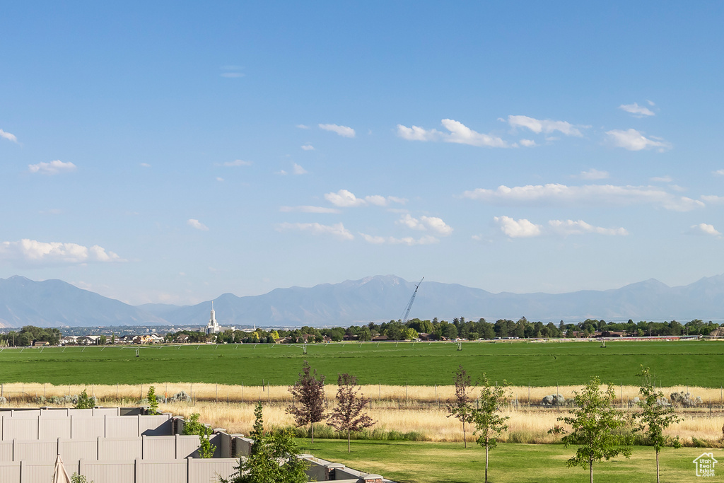 View of mountain feature featuring a rural view