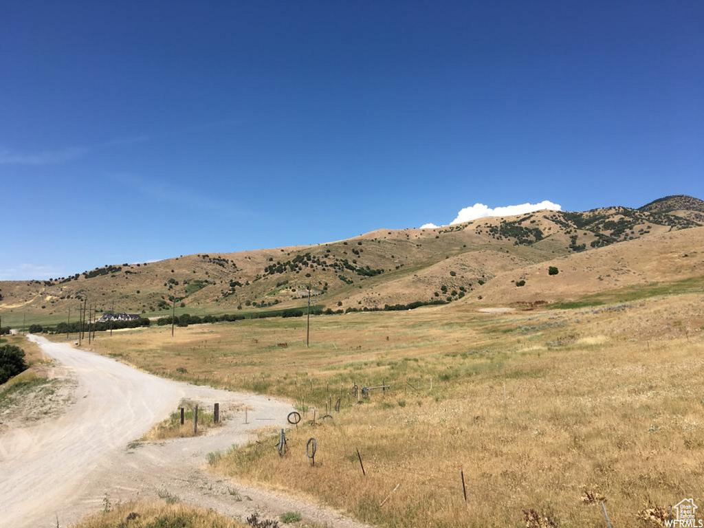 View of mountain feature featuring a rural view