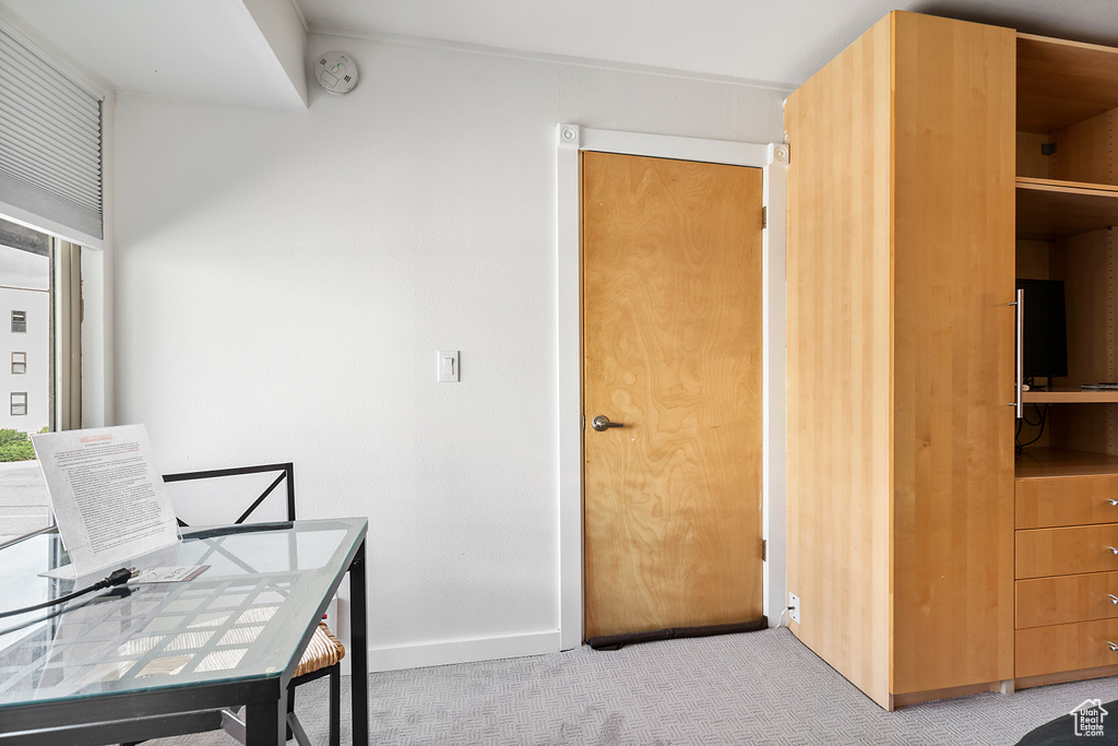 View of carpeted office