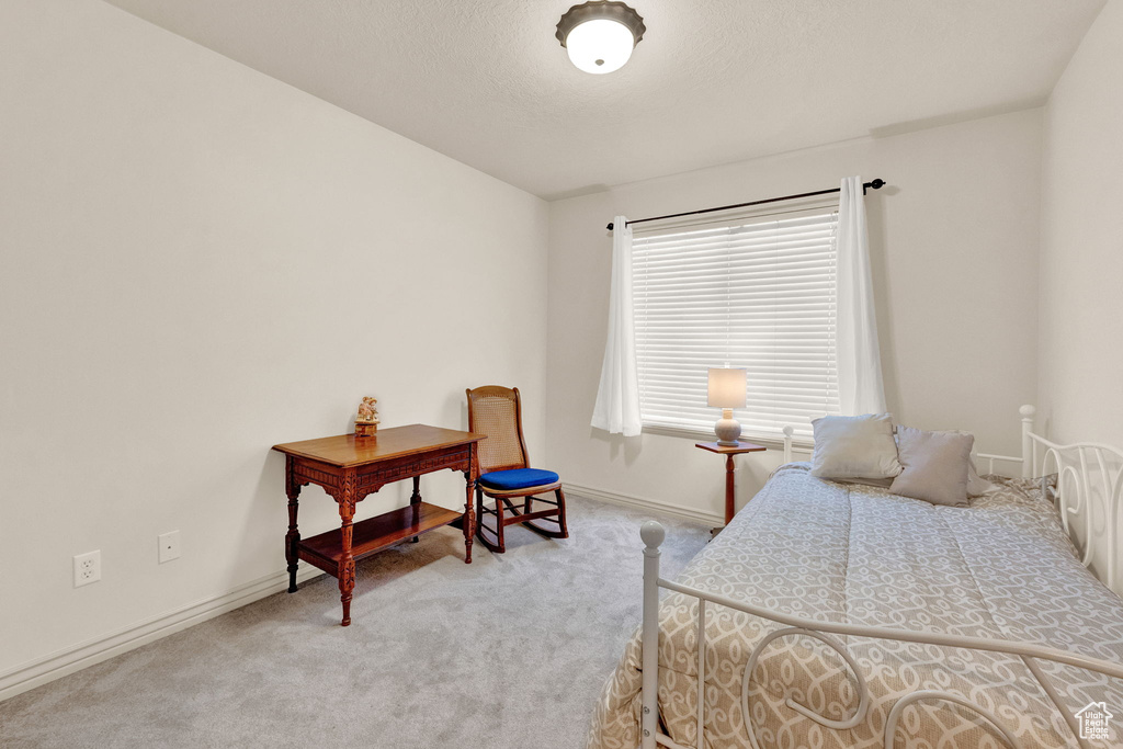 Bedroom featuring carpet floors