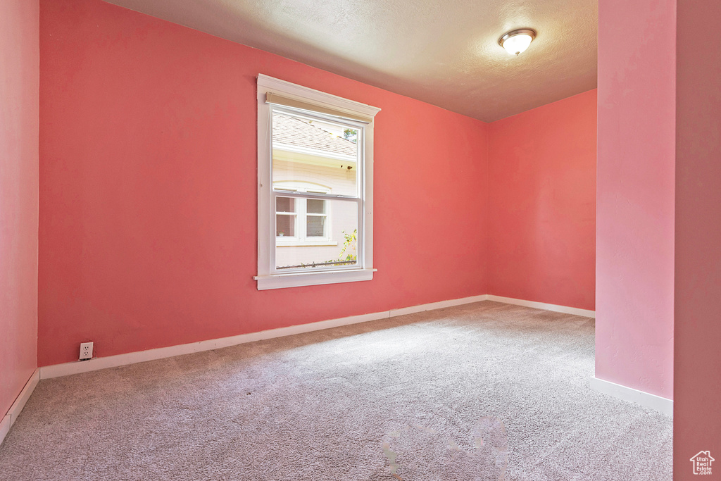 Carpeted spare room with a healthy amount of sunlight