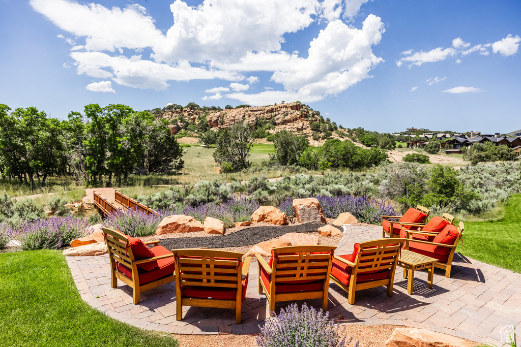 View of patio