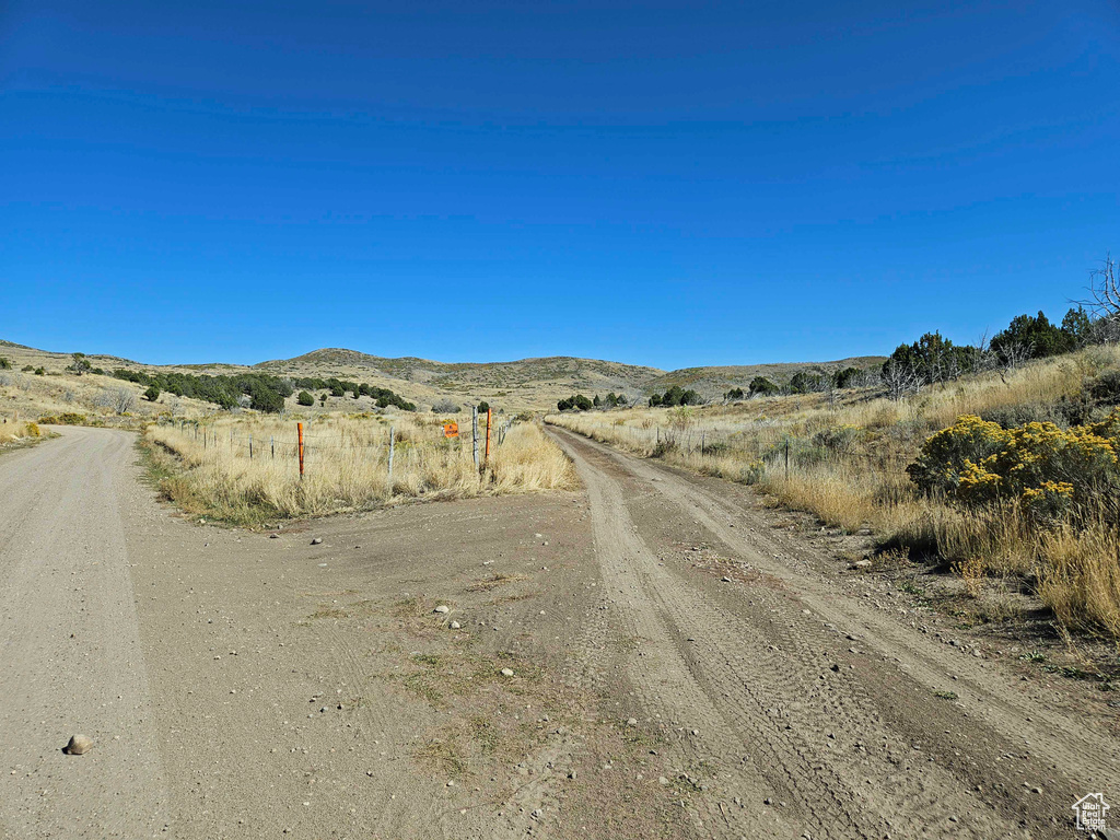 View of road featuring a mountain view