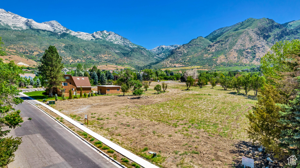 Mountain view with a rural view