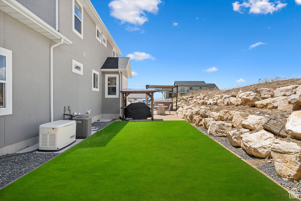 View of yard featuring a patio area