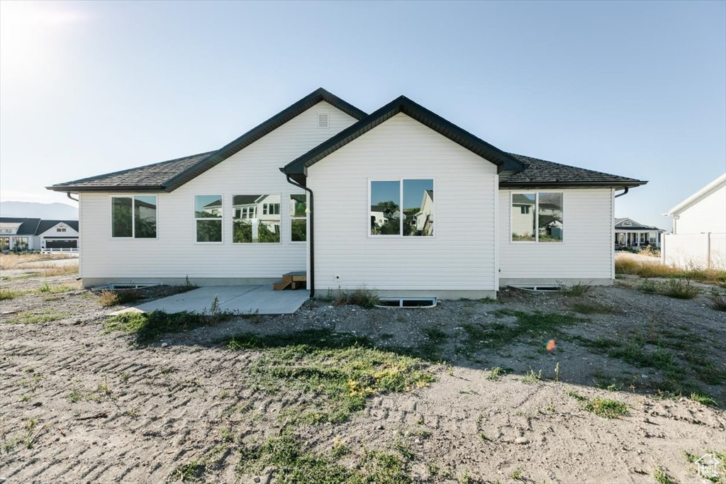 Back of house featuring a patio area