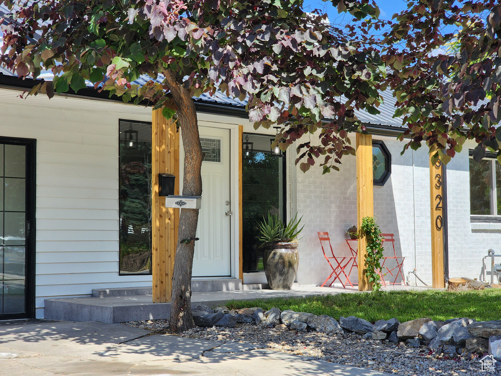 View of entrance to property