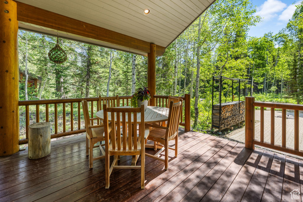 View of deck