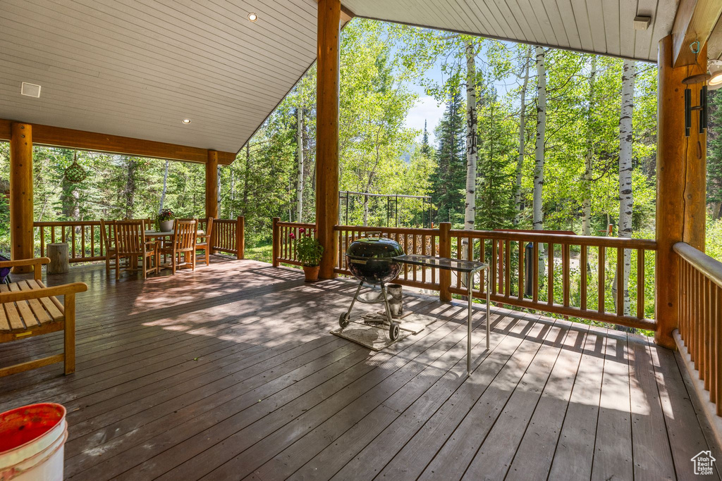 View of deck