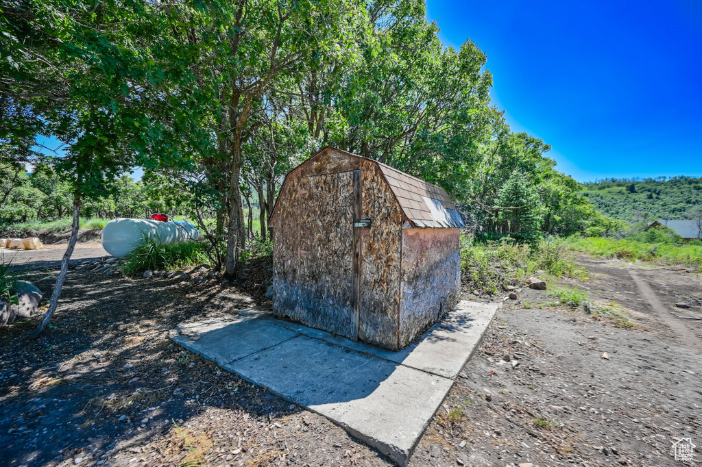 View of outdoor structure