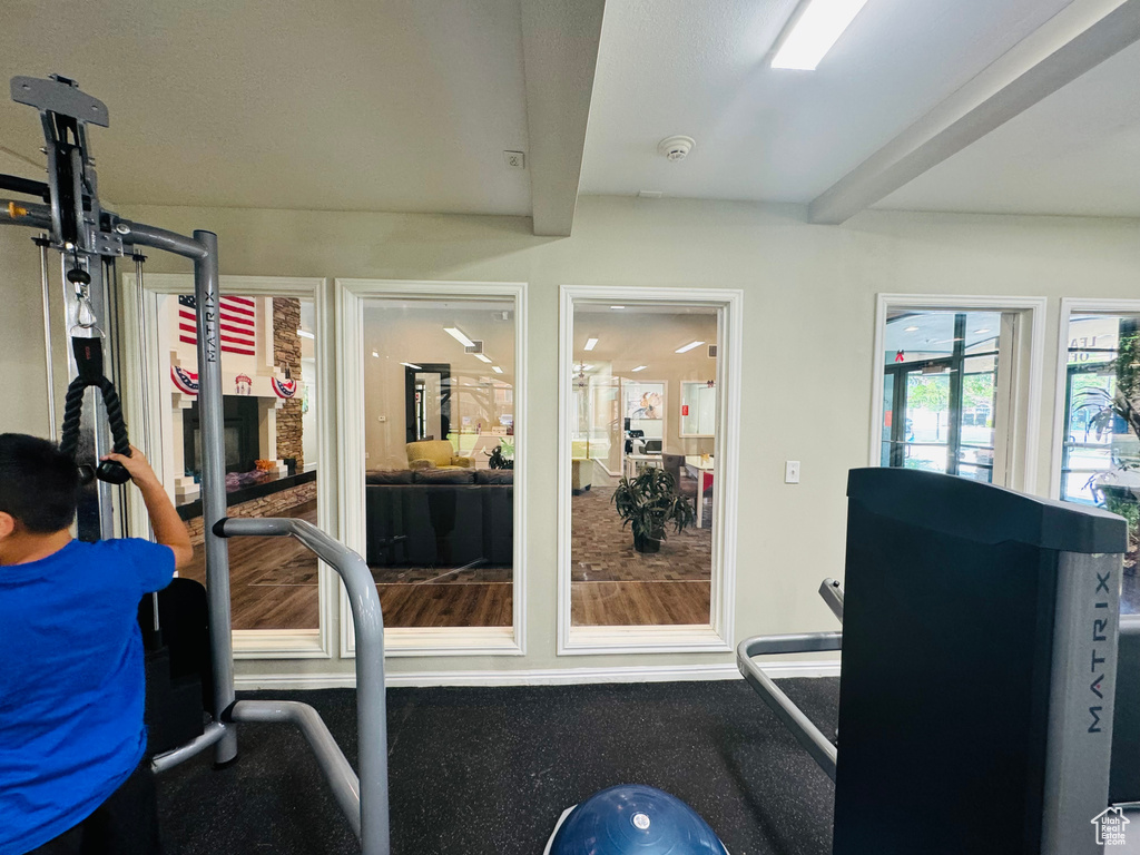 View of workout room