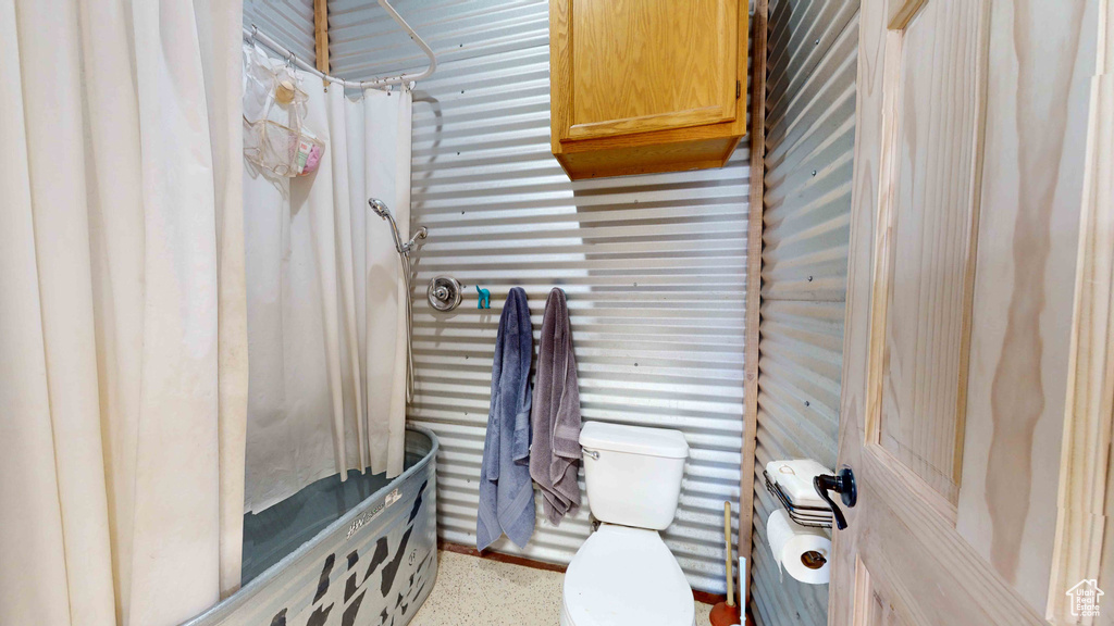 Interior space featuring toilet