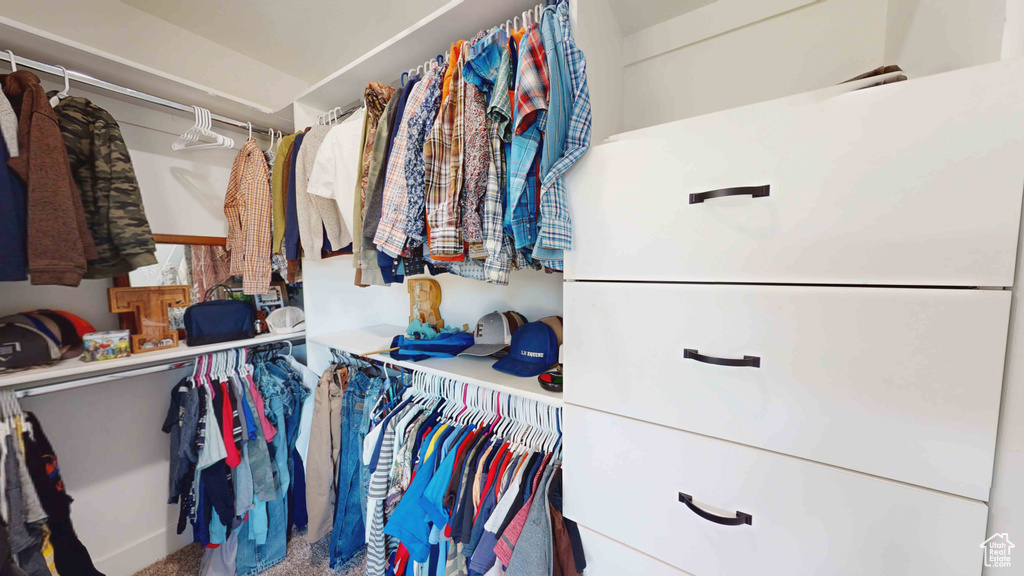 View of spacious closet